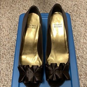 Stuart Weitzman satin pumps